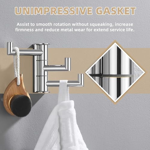 Bathroom Towel Hook Polished Chrome (1 Pack / Polished Chrome)