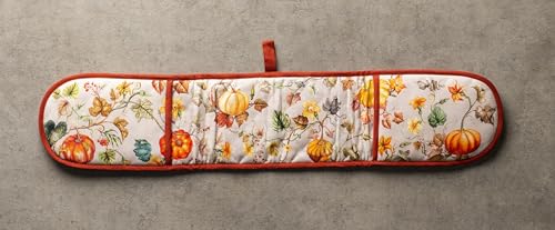 Double Oven Mitts 100% Cotton Double Oven Glove (096 - Potiron / 7" x 35" (Double Oven Mitt))