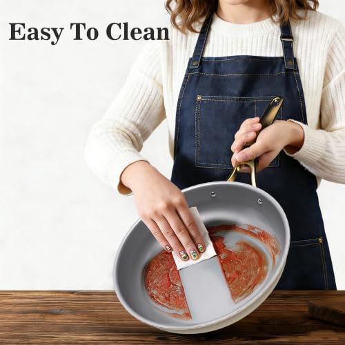 7 Piece Ceramic Cookware Set (White / 7pc set)