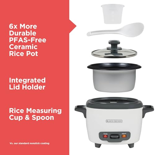 3 Cup Rice Cooker with Steaming Basket (3-cup / rice cooker)