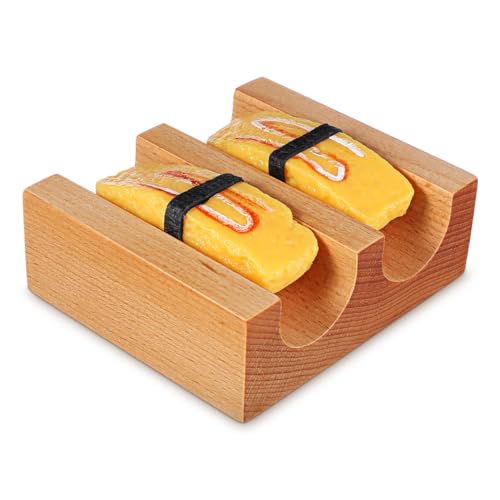 Hand Roll Sushi Holder U Shaped Sushi Stand Taco Rack Serving Plate for Japanese Cuisine Home Kitchen Party 4.52X3.93X1.57In