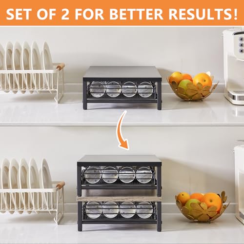 Coffee Pod Drawer Holder for Nespresso Vertuo Pods (40 Pods Nespresso / Black)