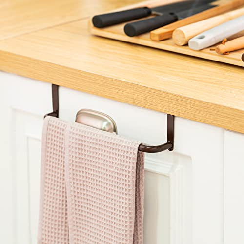 Over Cabinet Door Towel Bar (Brown)