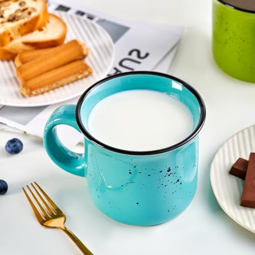Coffee Mugs Set of 4 (Multicolor-06 / 16-oz)