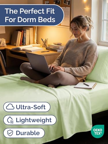 Twin XL 3 Piece Sheet Set (16 - Light Sage Green / Twin XL)
