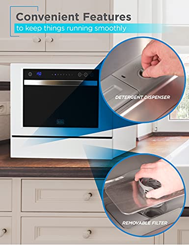 Countertop Dishwasher (White/Black)