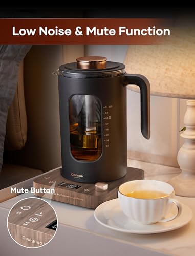 Electric Tea Kettle with Infuser (Wood)
