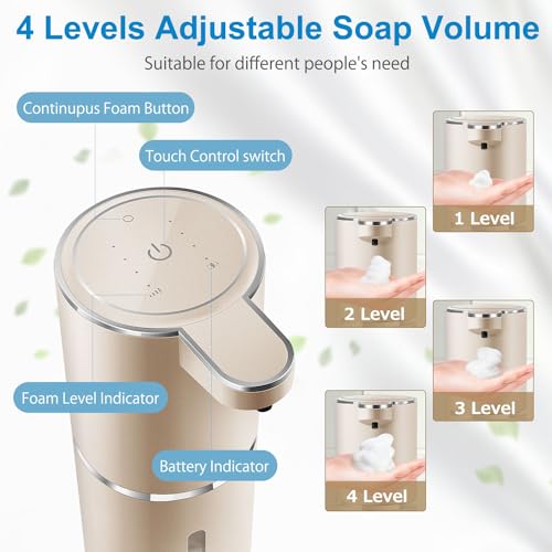 Automatic Foaming Soap Dispenser (Champagne Gold / Foam)