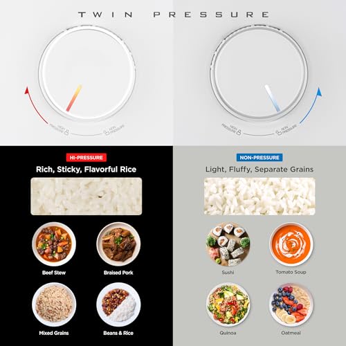 Twin Pressure Rice Cooker (6 Cup / White)