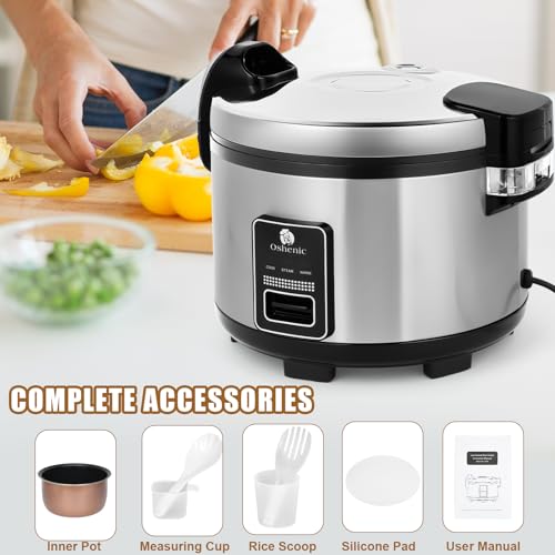 Commercial Rice Cooker & Warmer 84 Cups (15 Liter Rice Cooker)