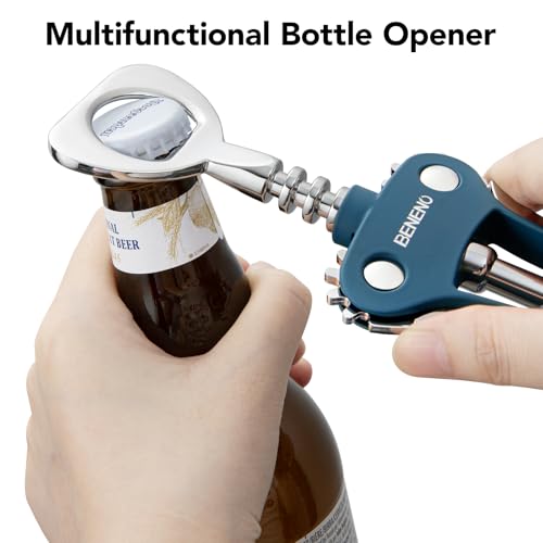 Wine Opener Premium Wing Corkscrew Wine Bottle Opener (Blue)