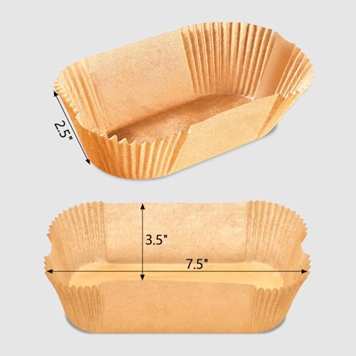 150 Pack 9x5 Inch Loaf Pan Liners (9x5in-Oval)
