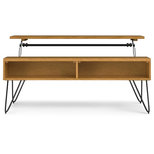 Hunter 48" Wide Rectangle Lift Top Coffee Table in Oak Veneer (Lift Top Coffee Table / 48 inch / Oak Veneer)
