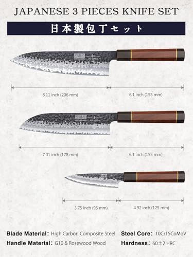 3 Pcs Knife Set (3-Piece Set)