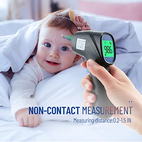 Forehead Thermometer for Adults and Kids (Black)