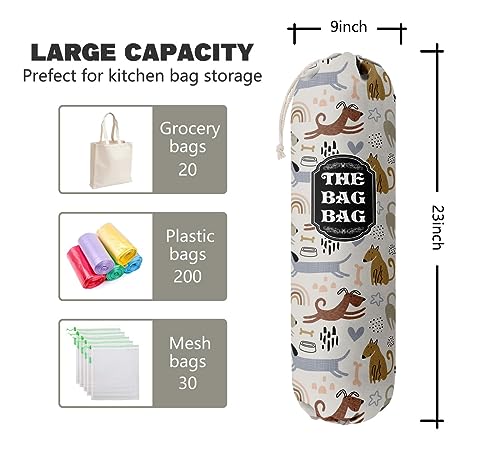 The Bag Bag Grocery Bags Holder Organizer (Dog 08)