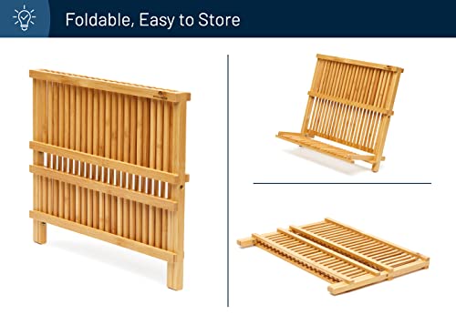 Premium Natural Bamboo Dish Rack