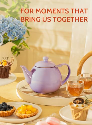 Teapots for Tea (Purple / 27oz (with infuser))