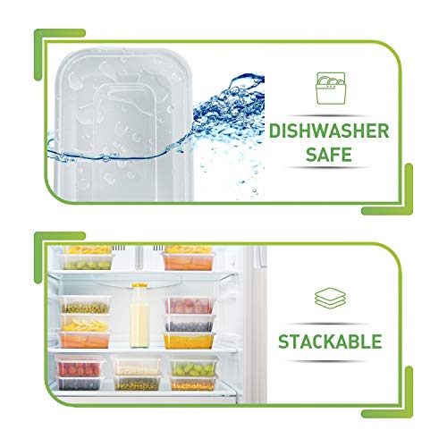 50 Pack Meal Prep Containers Reusable (50 Pack / Rectangular)