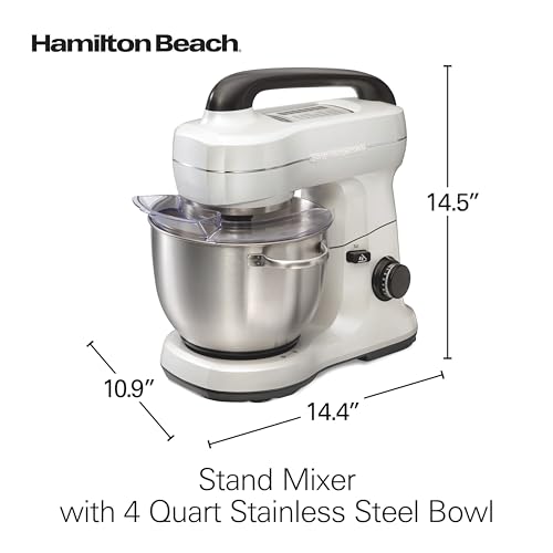 4 Qt Electric Stand Mixer With 7 Speeds (White / 4 Quarts)