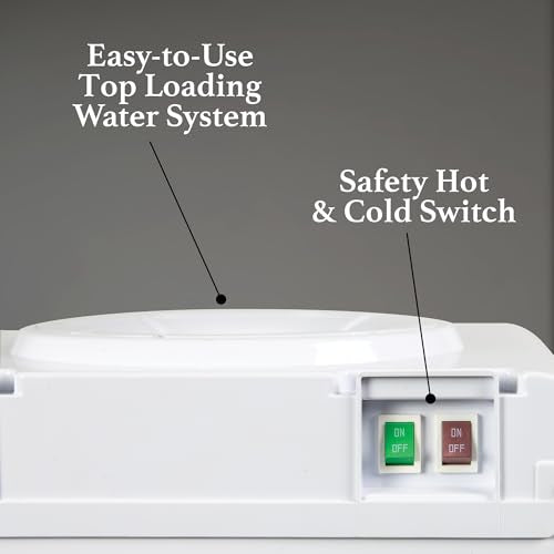 Top Loading Water Cooler with Removable Drip Tray & Energy (White / Top Load)