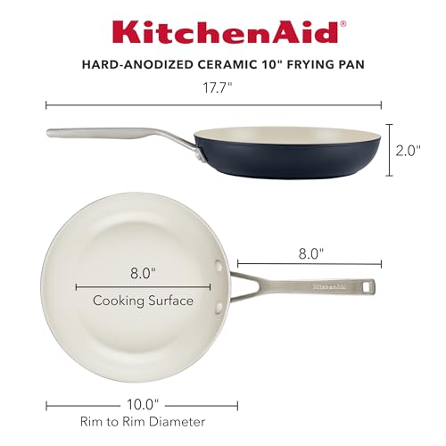 Hard Anodized Ceramic Nonstick Frying Pan (10 Inch)