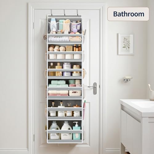 7 Tier Over the Door Organizer (Grey / 7 Tier)