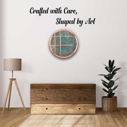 Handmade Copper Wall Art for Home (Modern Copper / 17.7 inch)