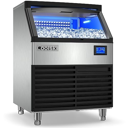 Commercial Ice Maker Machine 200LBS (200LBS/DAY / Stainless Steel)