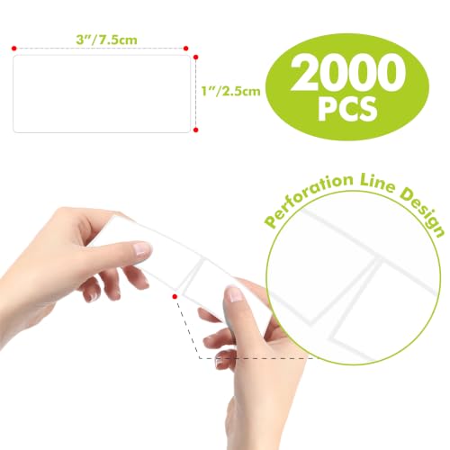 Removable Freezer Labels (2000-blank / 1” x 3”)