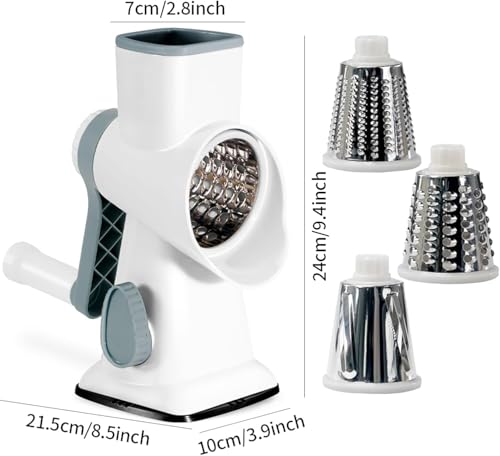 Rotary Cheese Grater Multi (White)