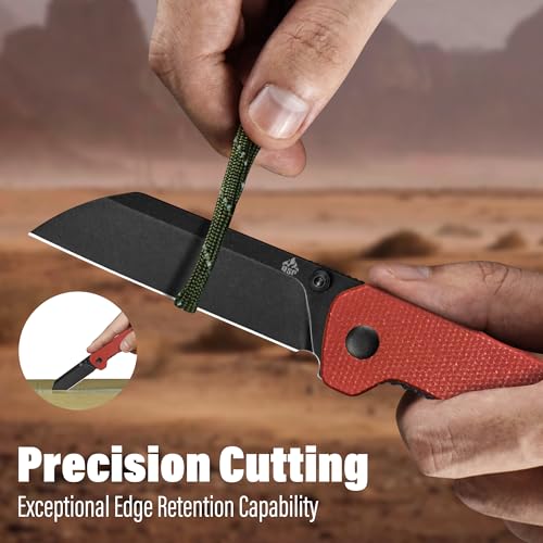 Penguin V2 Folding Pocket Knife (Red-Black)
