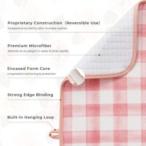 Dish Drying Mats 2 Pack (18''X24'' / Cottage Floral)