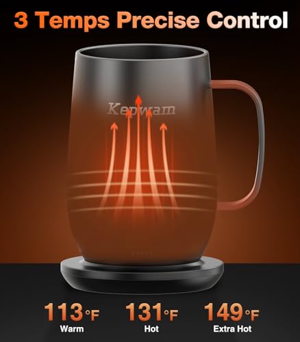 Heated Coffee Mug T2 (Black / 20oz)
