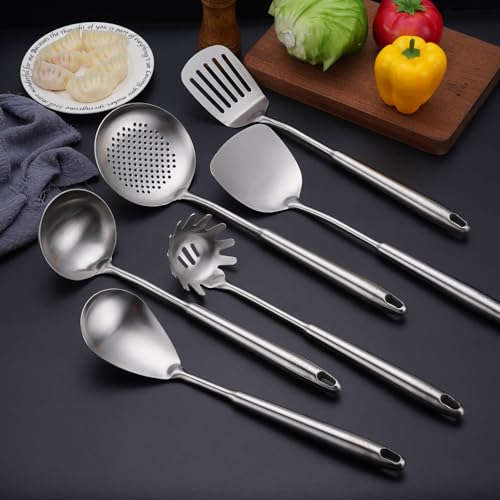 6 PCS All Metal Cooking Utensils Set (6-Pieces)