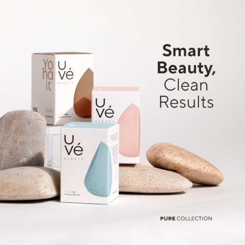PURE Makeup Blender Sponge 3 (3 Count (Pack of 1) / Multi-Colored (1 Halo, 1 Teardrop, 1 Cut)