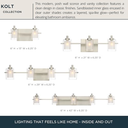 Kolt 21" LED Vanity Light (3-Light / Brushed Nickel)