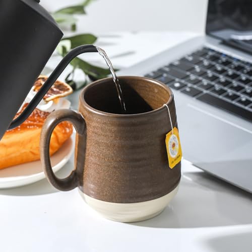 Large Ceramic Coffee Mug (Brown)