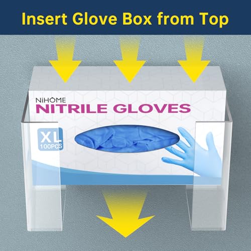 Clear Acrylic Glove Box Holder Tissue Box Dispenser (1-tier)
