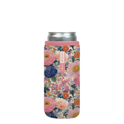 CanSok Sleeve for Beer & Soda Insulated Neoprene Cover (Garden Gossip / 12oz Can Sleeve)