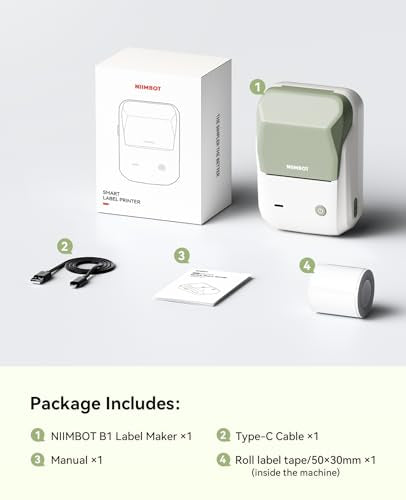 B1 Label Maker Machine with Tape