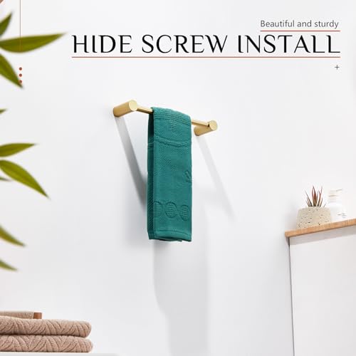 Hand Towel Bar for Bathroom Hardware Accessory 12 (Brushed Gold / 12-Inch)