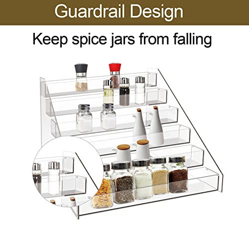 Spice Rack Organizer For Cabinet (6 Tier - inner width 2'')