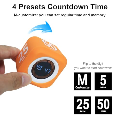 Rotating Cube Visual Countdown Timer 5