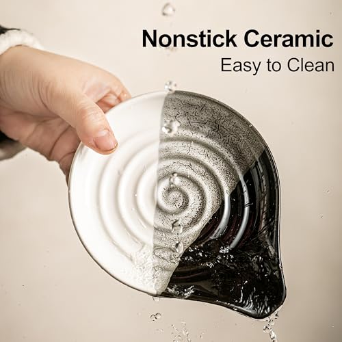 Large Ceramic Spoon Rest for Stove Top and Kitchen Counter