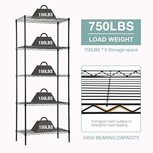 5 Tier Wire Shelf (12000 Ounce)