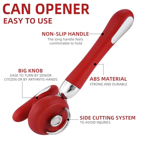 Can Opener Manual Tin Opener Stainless Steel Heavy Duty