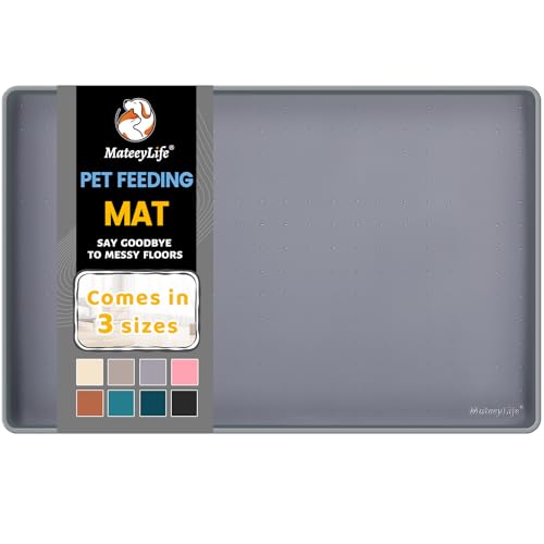 Silicone Cat & Dog Food Mat for Floors Waterproof