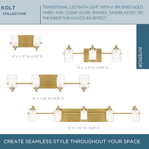 Kolt 29" LED Vanity Light (4-Light / Brushed Gold)