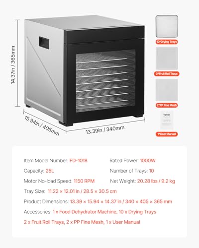 Food Dehydrator Machine (10-Trays/B)